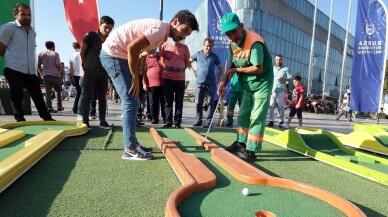 Bursa’da şehrin göbeğinde golf keyfi