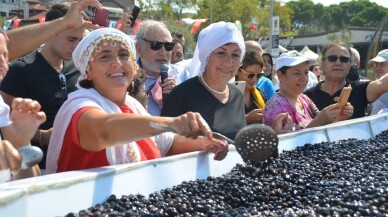 Dev zeytin tabağı rekorlar kitabına girdi