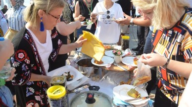 Festivalde zeytin yağlı yemekler yarıştı