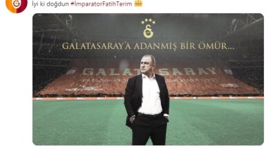 Galatasaray’dan Fatih Terim’e doğum günü kutlaması