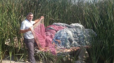 Hırsızlar 60 bin TL değerinde 300 metrelik balık ağının kurşunlarını çaldı