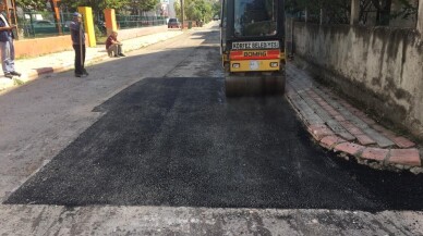 Körfez Belediyesi’nden yol bakım çalışmaları