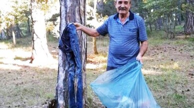 Ormana pantolon bile atmışlar