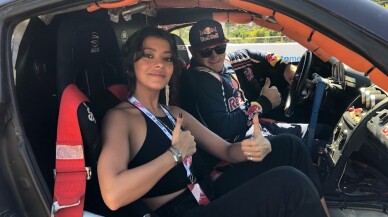 Selin Şekerci Red Bull sporcusu Grinchuk ile drift yaptı