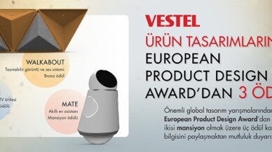 Vestel, global tasarım yarışması EPDA’dan 3 ödülle döndü