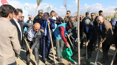 Başkan Şayir, bebekler için Van’da fidan dikti