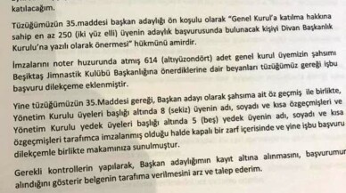 Beşiktaş’ta Ahmet Nur Çebi adaylık için listesini teslim etmek üzere kulübe geldi.