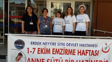 Erdek’te anne sütünün önemi anlatıldı