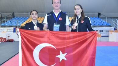 Genç taekwondoculardan 2 Avrupa ikinciliği