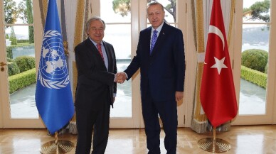 Cumhurbaşkanı Erdoğan, BM Genel Sekreteri Guterres’i kabul etti