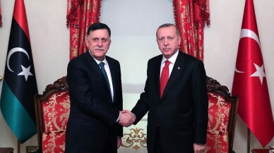 Cumhurbaşkanı Erdoğan’ın Sarraj’ı kabulü sona erdi