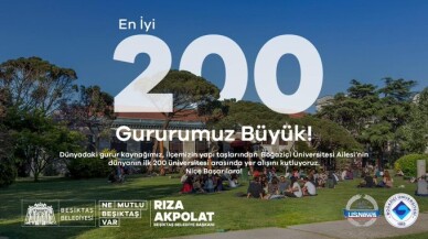 Dünya sıralamasında ilk 200’e giren Boğaziçi Üniversitesi’ne Başkan Akpolat’tan tebrik