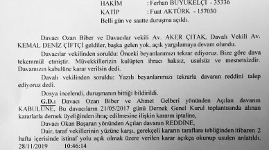 Fikret Orman’ın ihracını istediği Ozan Biber, ihraç kararını iptal ettirdi