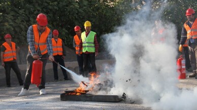 Kartal Belediyesi, yangın önleme eğitimlerine devam ediyor