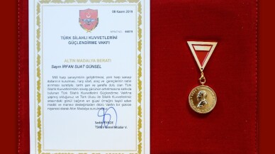 Türk Silahlı Kuvvetlerini Güçlendirme Vakfından Prof. Dr. Günsel’e altın madalya