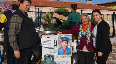 Ayvalık’ta Şefkatli Eller amansız hastalığa yenik düşen minik Serdar’ı unutmadı