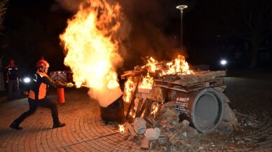 Beşiktaş’ta aksiyon filmlerini aratmayan tatbikat