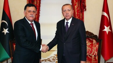 Cumhurbaşkanı Erdoğan, Fayez Al Sarraj’ı kabul etti