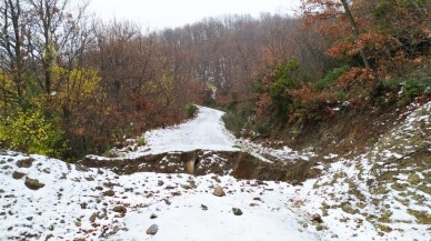 Kapıdağ’a yılın ilk karı yağdı