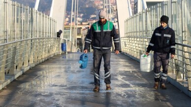 Kocaeli’de üst geçitlerde buzlanmaya karşı özel yöntem