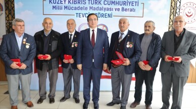 Körfez’de Kıbrıs gazilerine beratları verildi