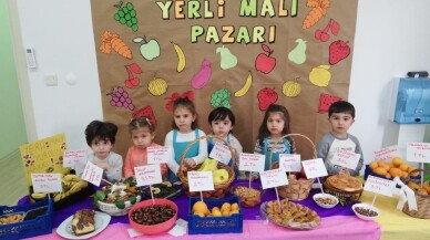 Maltepeli kreş öğrencilerinden yerli malı pazarı