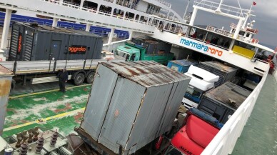 Marmara Adası’nı aydınlatacak jenaratörler geldi