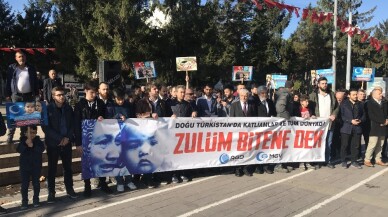 Sakarya’da Doğu Türkistan için destek açıklaması