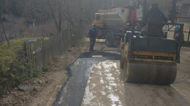 Sapanca’da doğalgaz ve asfalt çalışmaları sürüyor