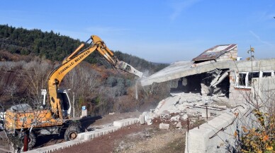 Tarım arazisinde kaçak yapılaşmaya müdahale