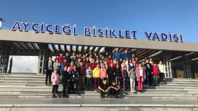 Türk-Fransız Kardeşlik Ortaokulu öğrencileri Bisiklet Vadisini ziyaret etti