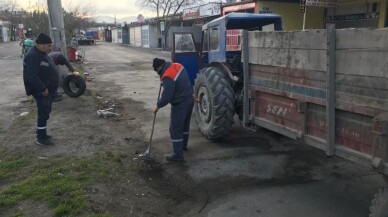 Burhaniye’de Sanayi Sitesi temizlendi