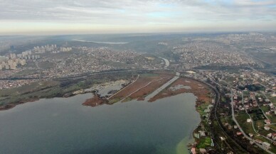 Kanal İstanbul güzergahı havadan görüntülendi