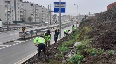 Gölcük Yüzbaşılar Kavşağı’nda çevre düzenlemesi