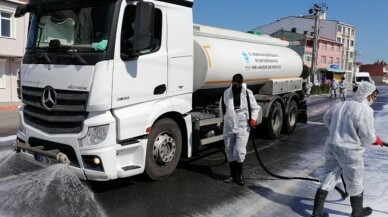 Tekirdağ'da dezenfekte çalışmaları devam ediyor