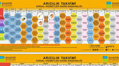 Balıkesir Büyükşehir’den arıcılara özgü takvim