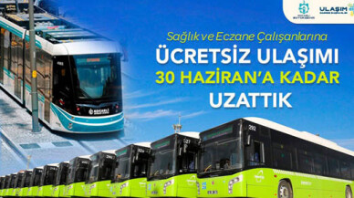 Kocaeli'nde sağlık çalışanlarına ücretsiz ulaşım devam edecek