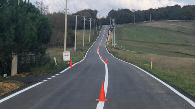 Kocaeli'nde yollar çevreci boyalar ile boyanıyor