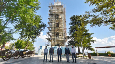Tarihi Saat Kulesi eski ihtişamına kavuşuyor