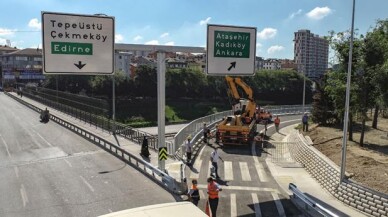 Çakmak TEM bağlantı yolu açıldı