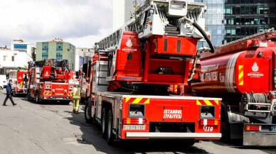 Şişli'de dış cephe yangını