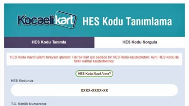 Kocaeli'nde toplu taşımaya HES kodu ile binilecek