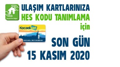 Toplu taşımada HES kodlu binişler 16 Kasım’da başlıyor