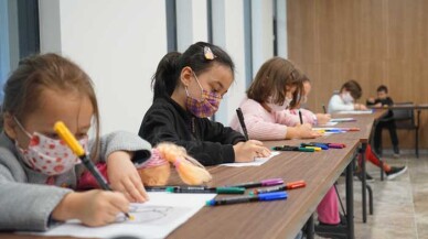 Sanat ve Eğlence atölyelerinde gönüllerince zaman geçirdiler