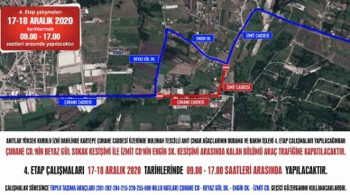 Çuhane Caddesi'nde 4. etap budama ve bakım çalışması yapılacak