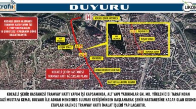 Şehir Hastanesi Tramvay Hattı için yol kapatılacak