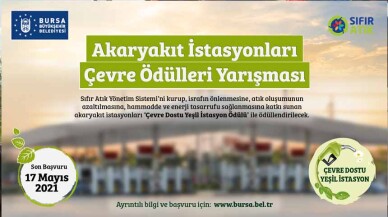 Bursa'da akaryakıt istasyonları çevre için yarışıyor