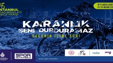 Bisiklet tutkunları gece yarışında buluşuyor