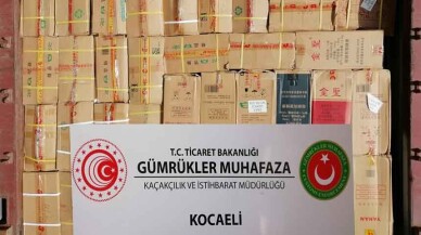 Kocaeli’de Yüzbinlerce Kaçak Ticari Eşya Yakalandı