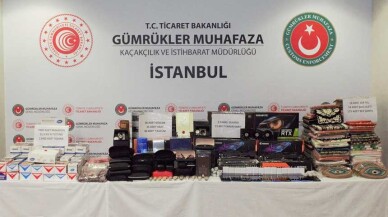 Sabiha Gökçen Havalimanı'nda 2,5 Milyon Lira Değerinde Kaçak Eşya Ele Geçirildi